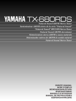 Yamaha TX-680-RDS - Owners Manual 